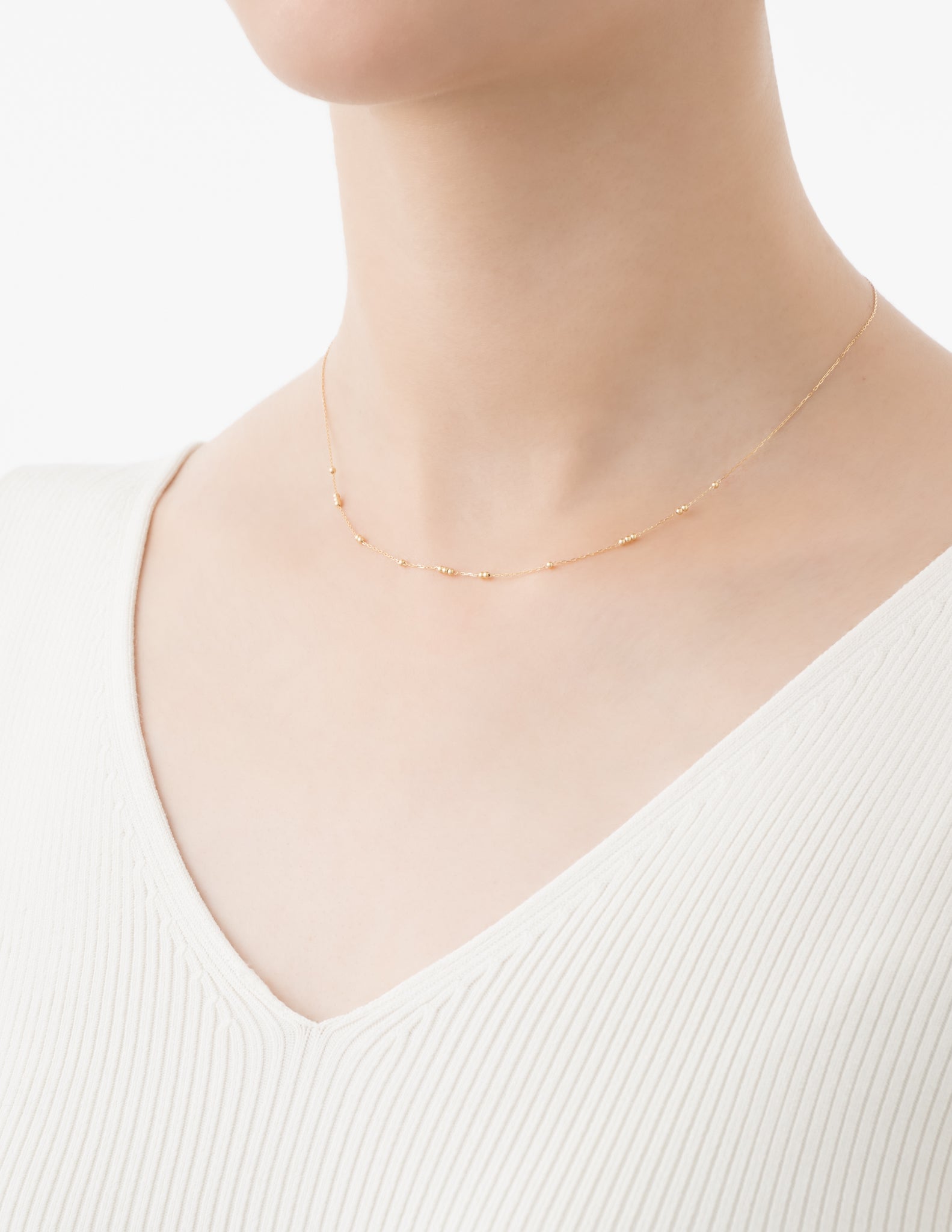 MARIHA(マリハ) 朝露 ランダム ネックレス 40cm K18ゴールド