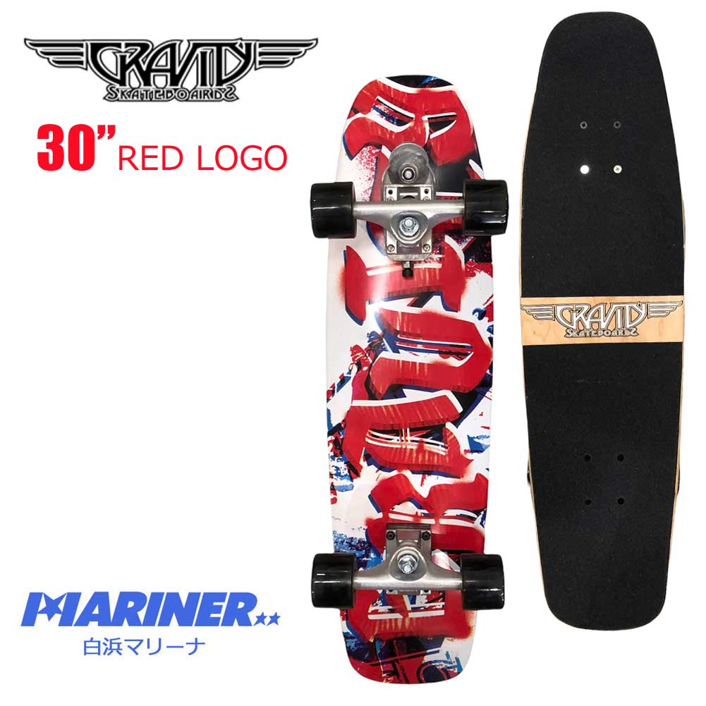 スケートボード コンプリート グラビティ 30インチ ミニ レッドロゴ
