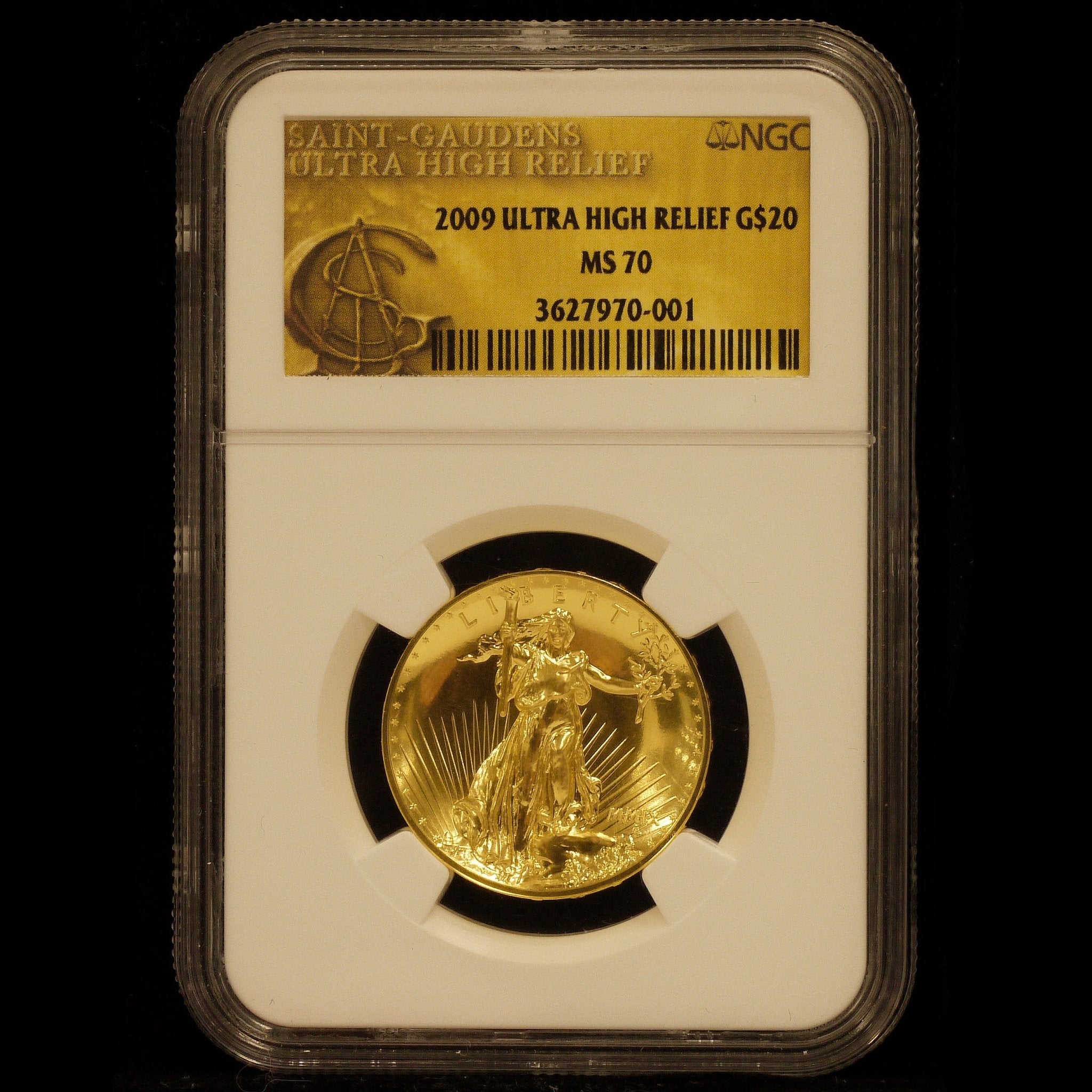アメリカ 20ドル金貨 2009年 ウルトラハイレリーフ NGC MS70 最高鑑定