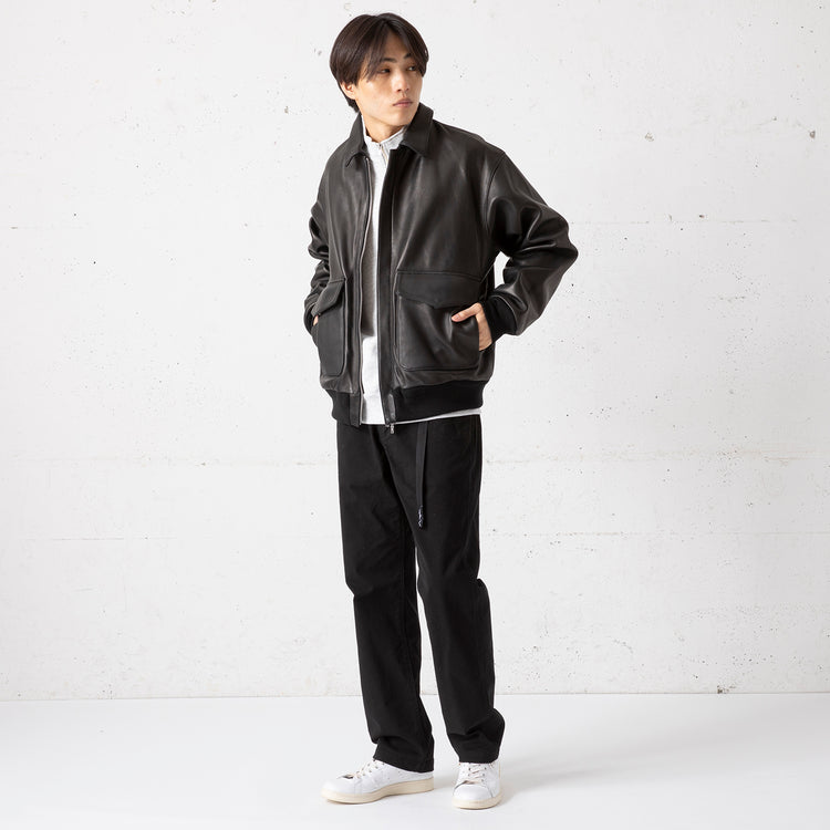 FIDELITY | フィデリティ LAMB LEATHER A-2 JKT