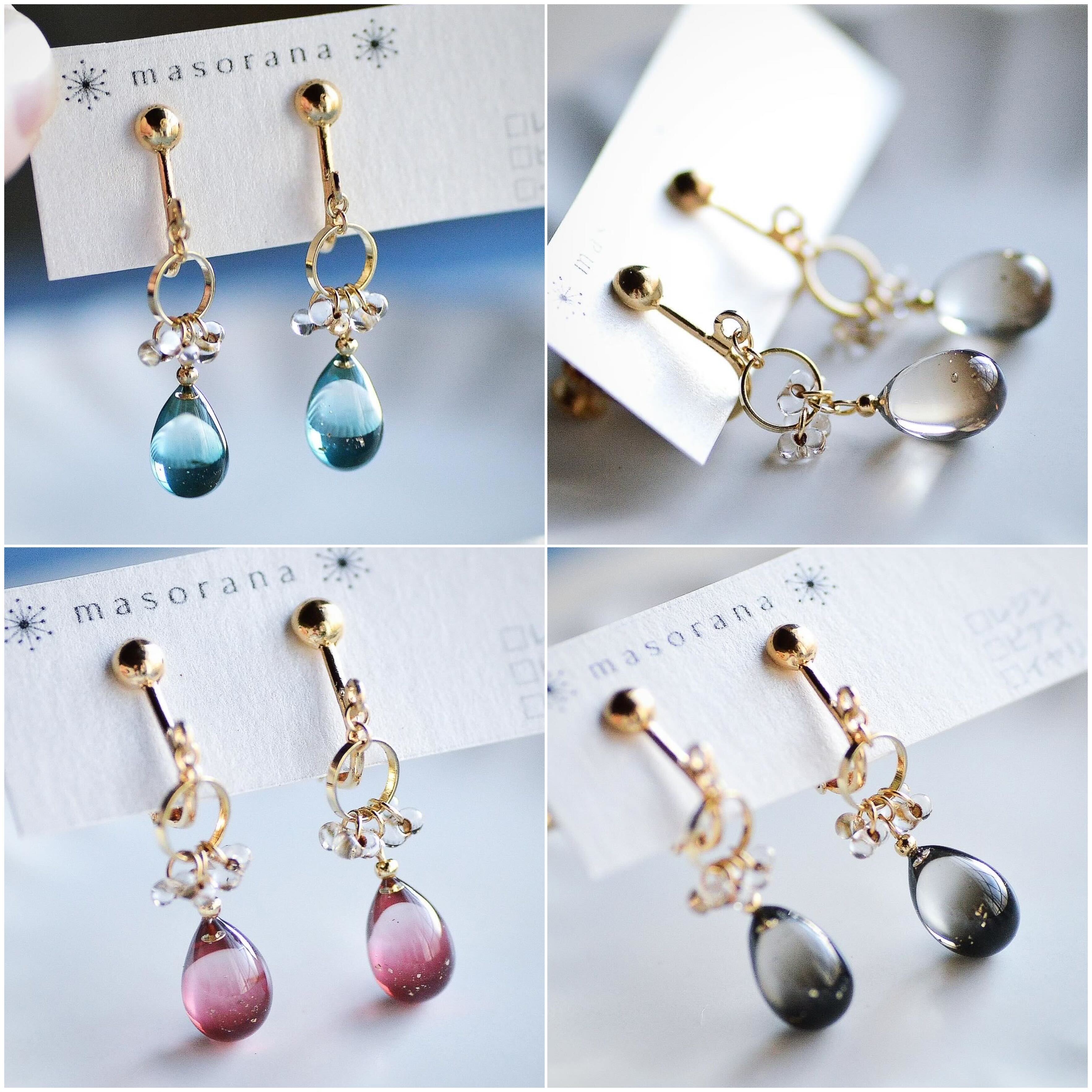 星灯の雫イヤリングorピアス – 宙フェス夜市