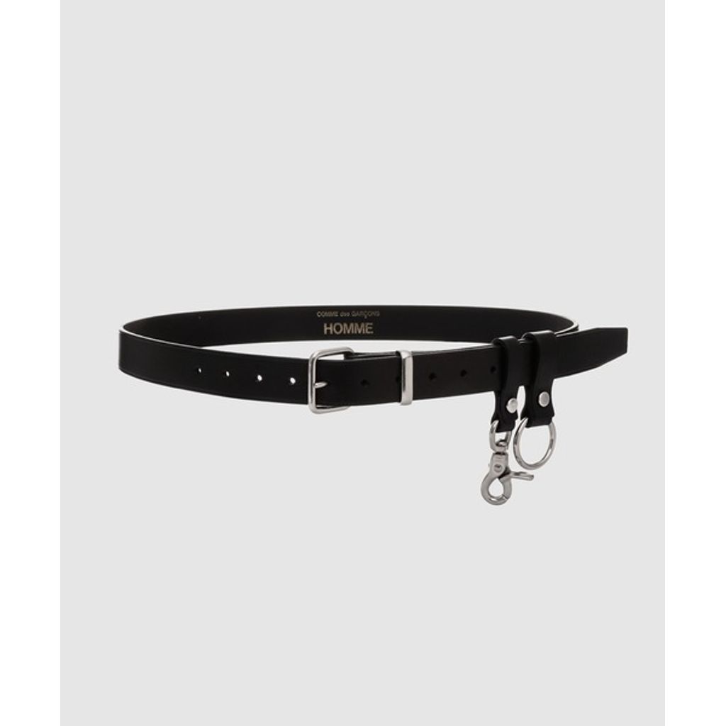 COMME des GARCONS HOMME STEERHIDE LEATHER BELT（Black） – MAROON