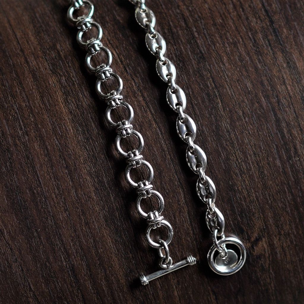 XOLO JEWELRY Horn Link Bracelet 12mm-17cm – MAROON WEBSTORE