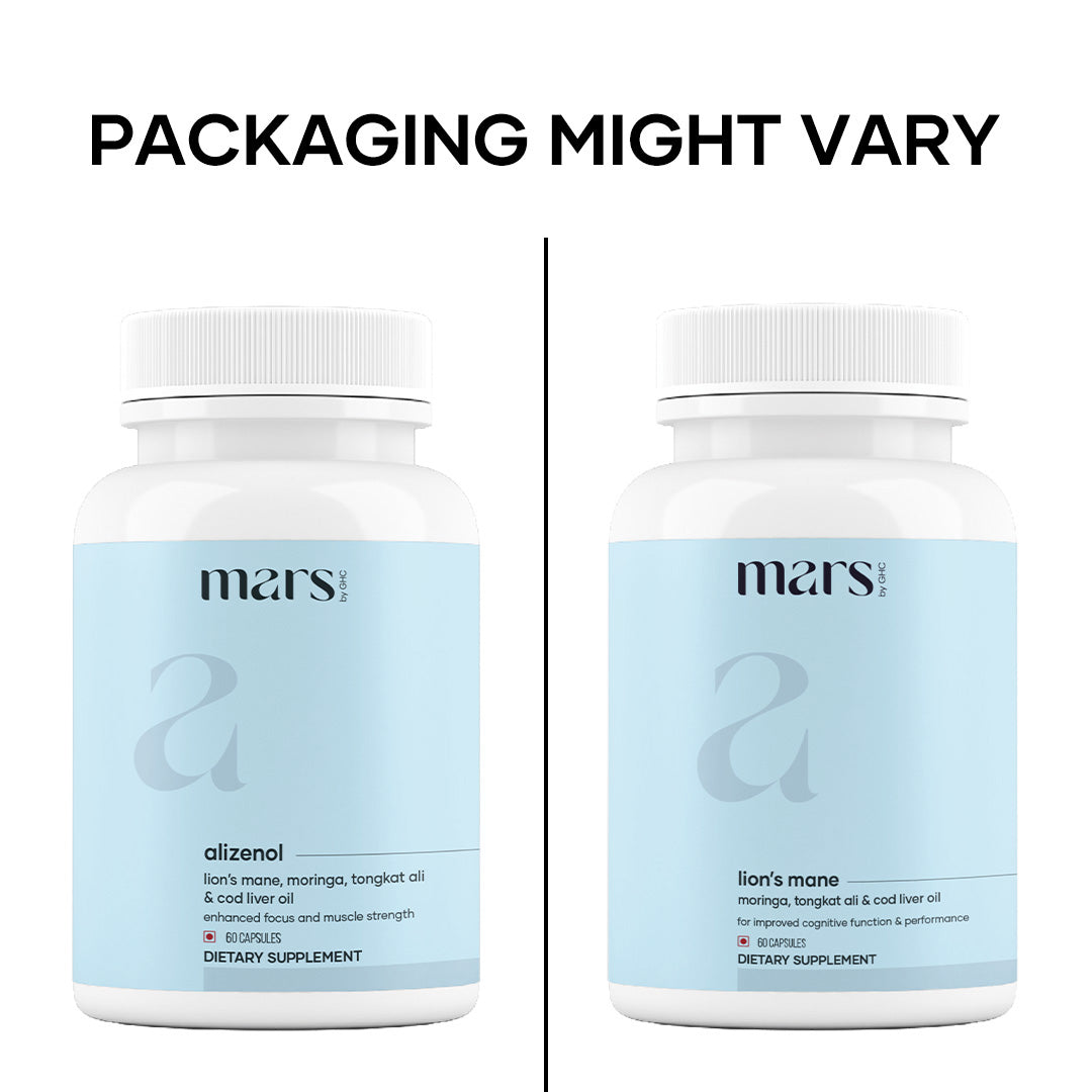 Mars Pure Lion's Mane Caps: Powered with Moringa, Tongkat Ali