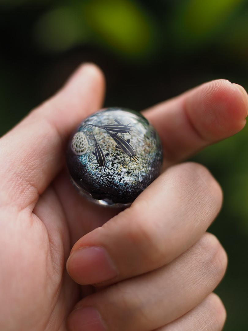 ゴンズイ玉&ビーチグラス..Glass2H | 彩元堂：増永元 official site