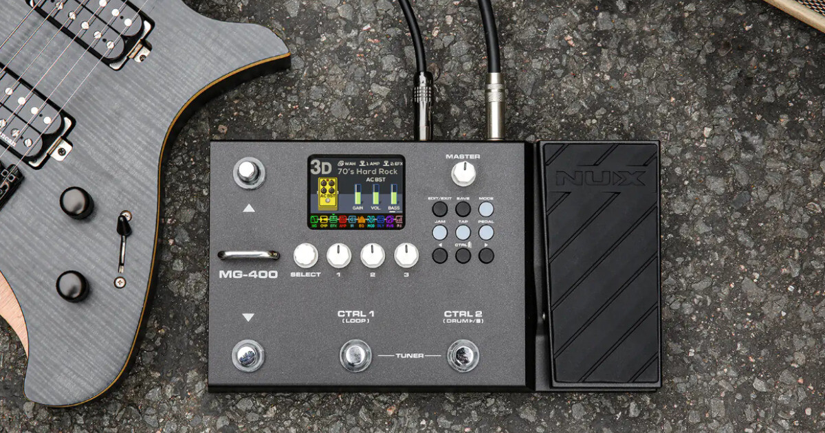 NUX MG-400機能と詳細！ リーズナブルなマルチエフェクターが