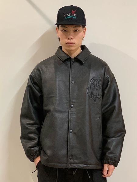 EXCLUSIVE !!】CALEE 「LEATHER COACH JACKET<EXCLUSIVE>」 レザー