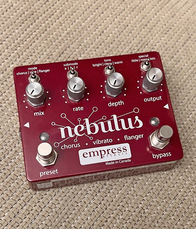 USED Empress Effects Nebulus Chorus, Vibrato & Flanger Pedal