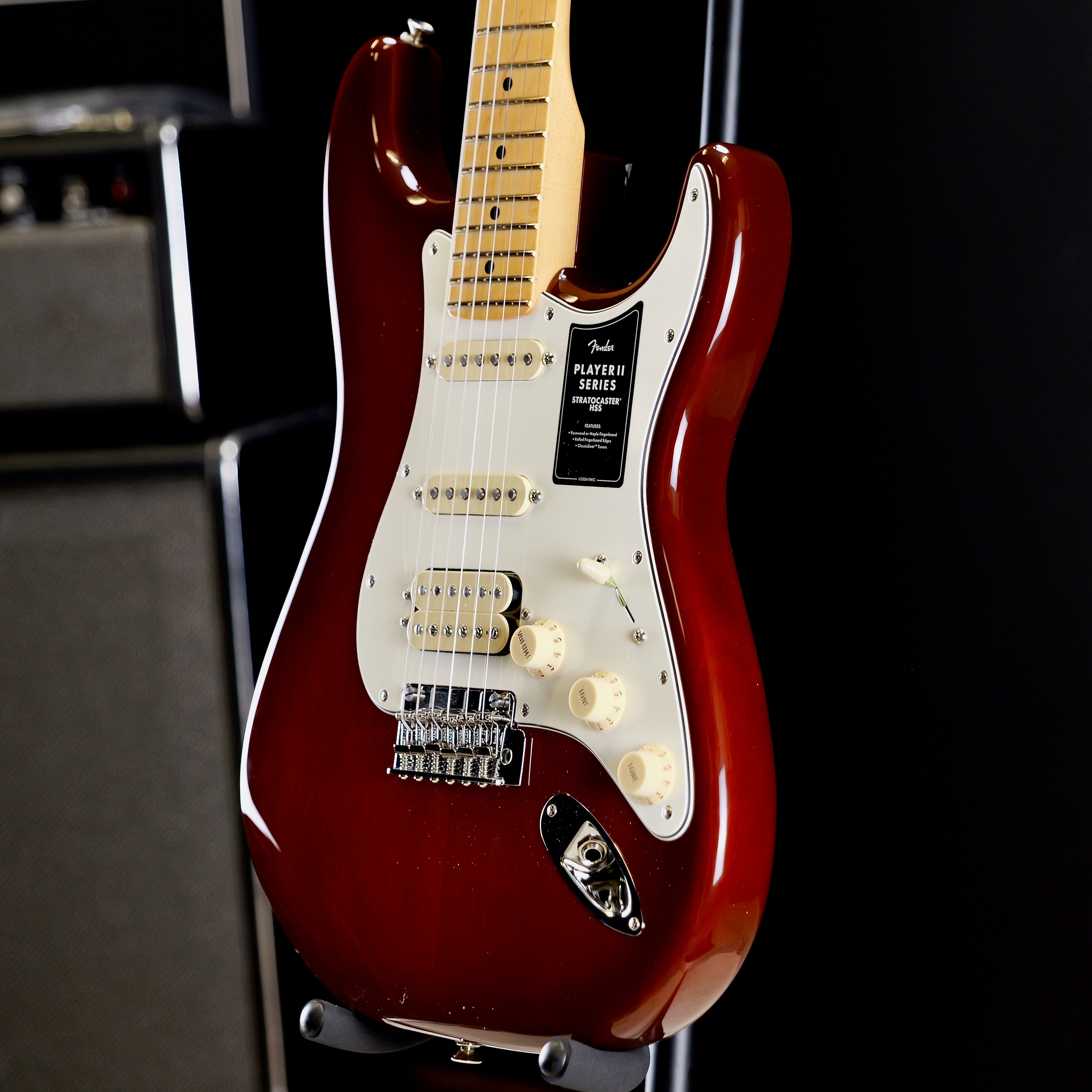 Fender Player II Stratocaster HSS Maple Fingerboard Transparent