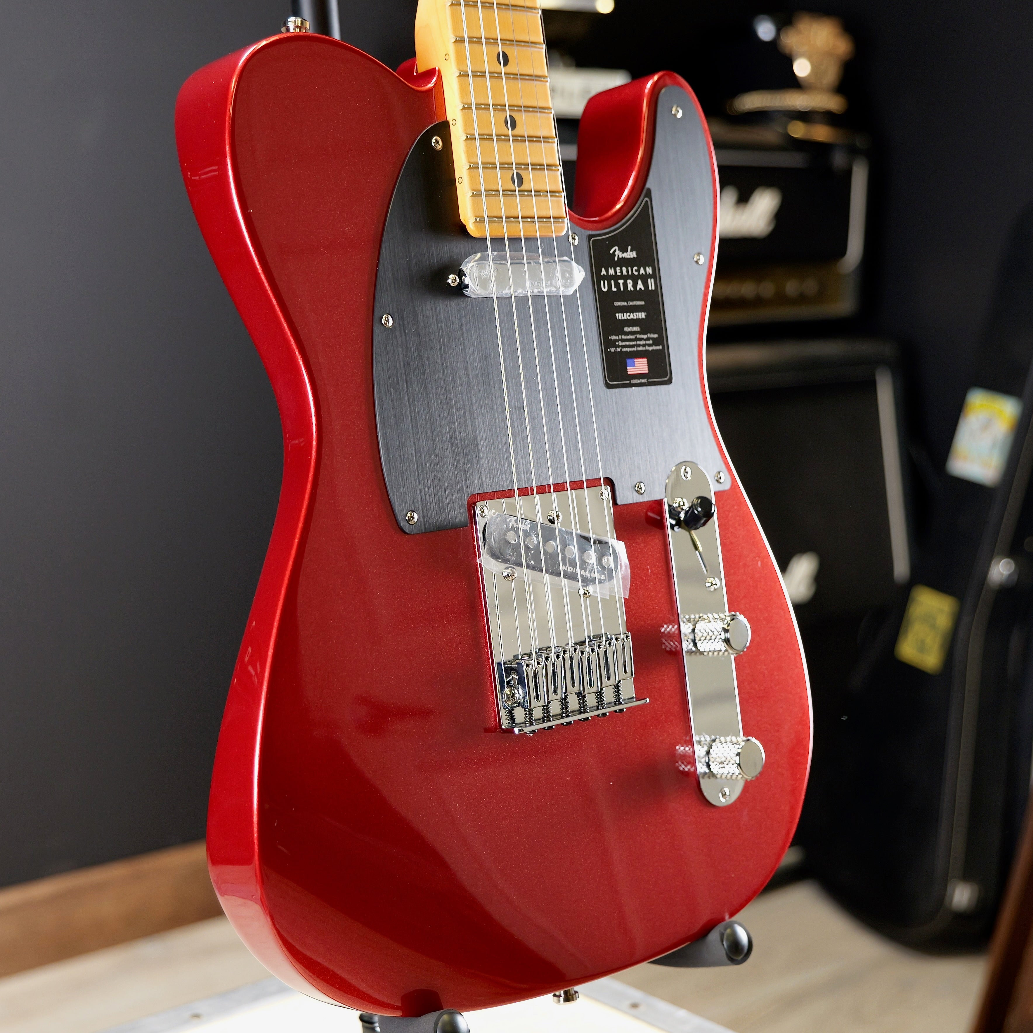 Fender American Ultra II Telecaster Maple Fingerboard Sinister Red