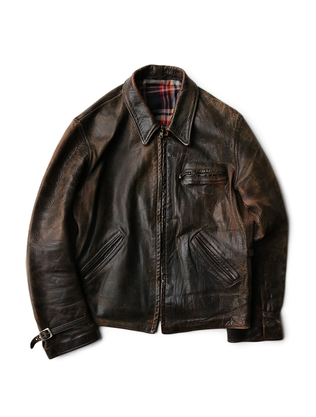 MATIN » Blog Archive » 40s UNKNOWN LEATHER SPORTS JACKET WITH BALL