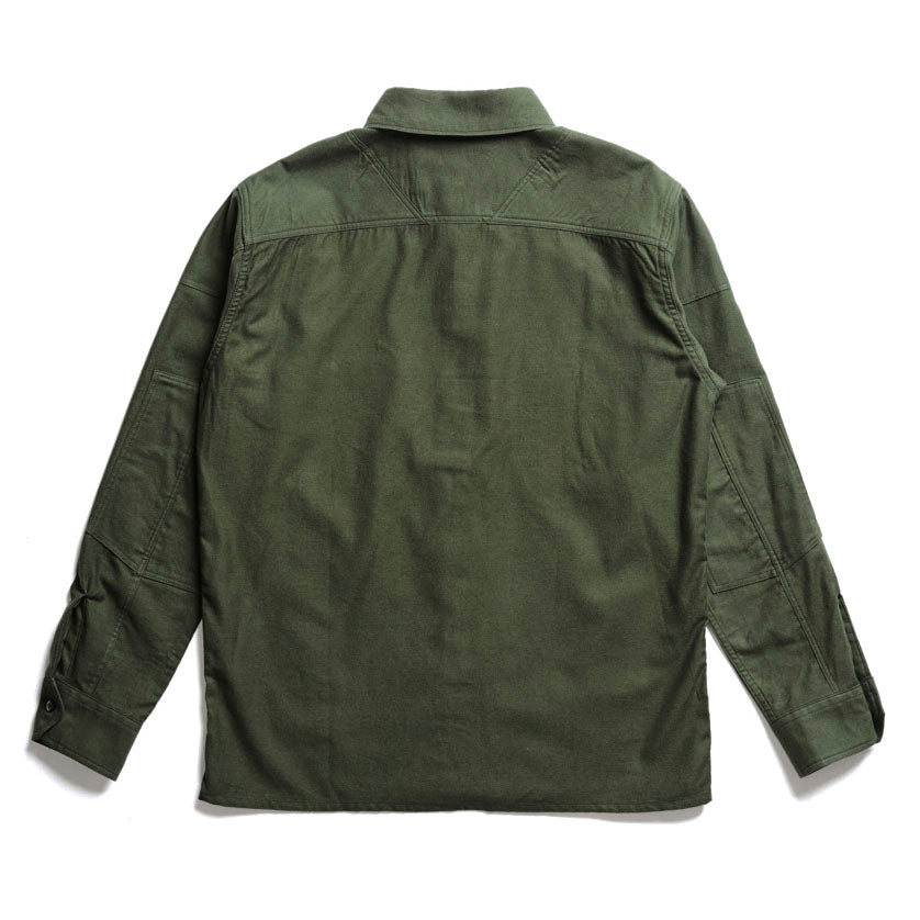 ACV-SH01LM PADDED LIGHT MOLESKIN SHIRT - ARMY GREEN – May club