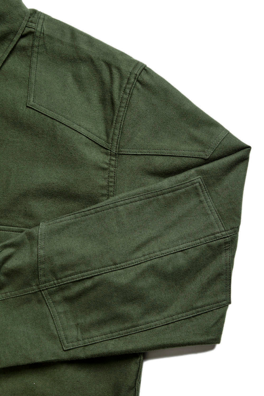 ACV-SH01LM PADDED LIGHT MOLESKIN SHIRT - ARMY GREEN – May club