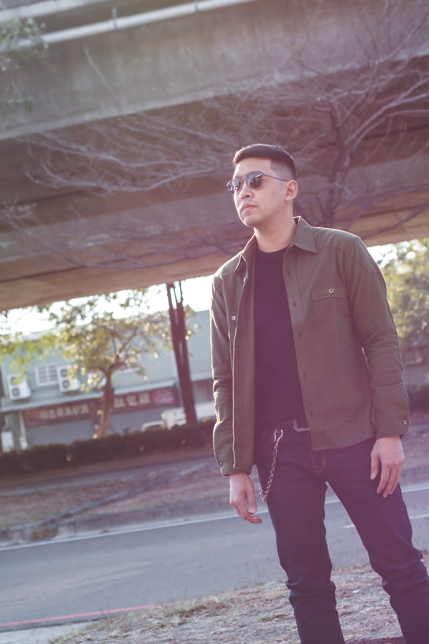 ACV-SH01LM PADDED LIGHT MOLESKIN SHIRT - ARMY GREEN – May club