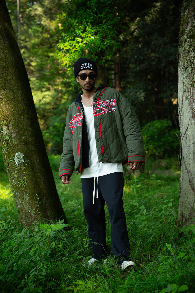 BASEBALL EMBROIDERY NYLON JKT – MAYO