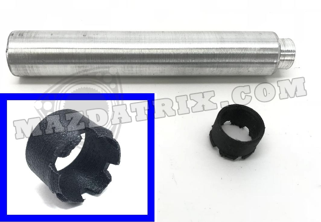 SHIFTER BUSHING BOTTOM, 89-92 NYLON CARBON FIBER - Mazdatrix