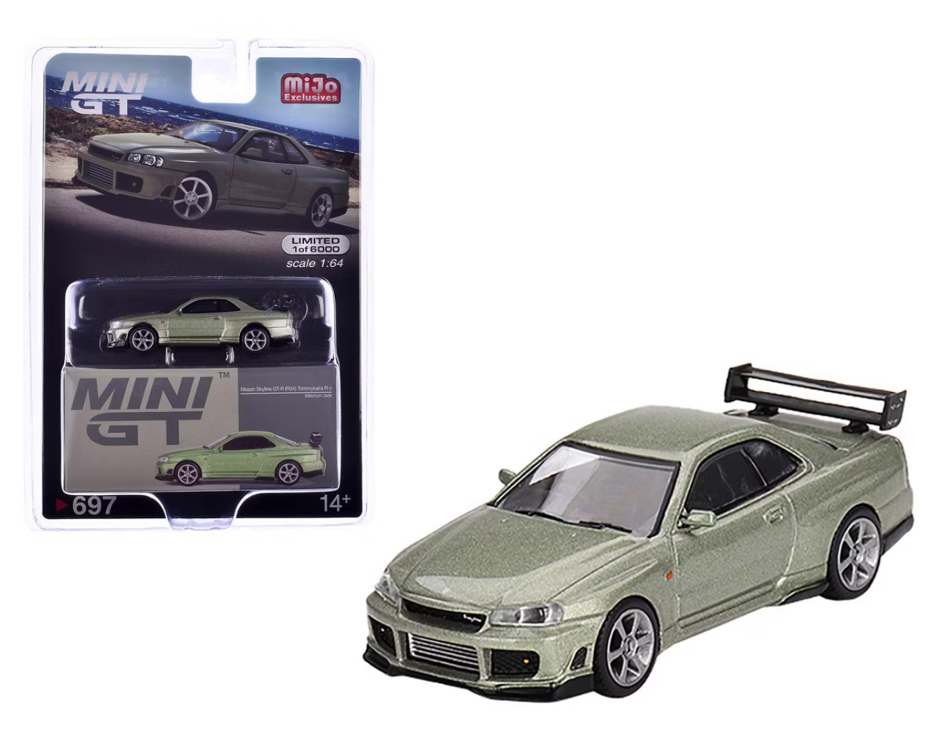 Mini GT Nissan SkyLine GT-R R34 Tommykaira R-z Milleni #697