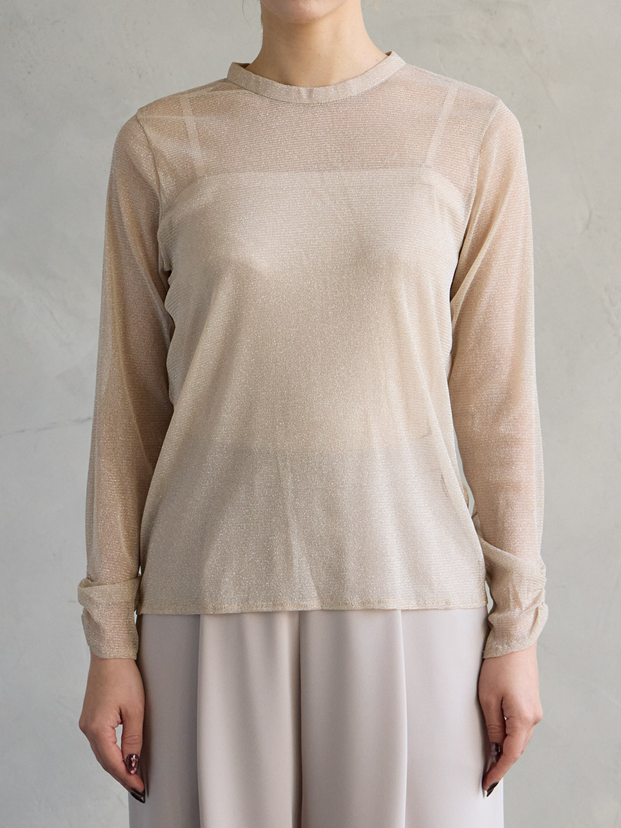 プチハイネックラメトップス(M ゴールド): AIMER | エメ ｜ミマツ