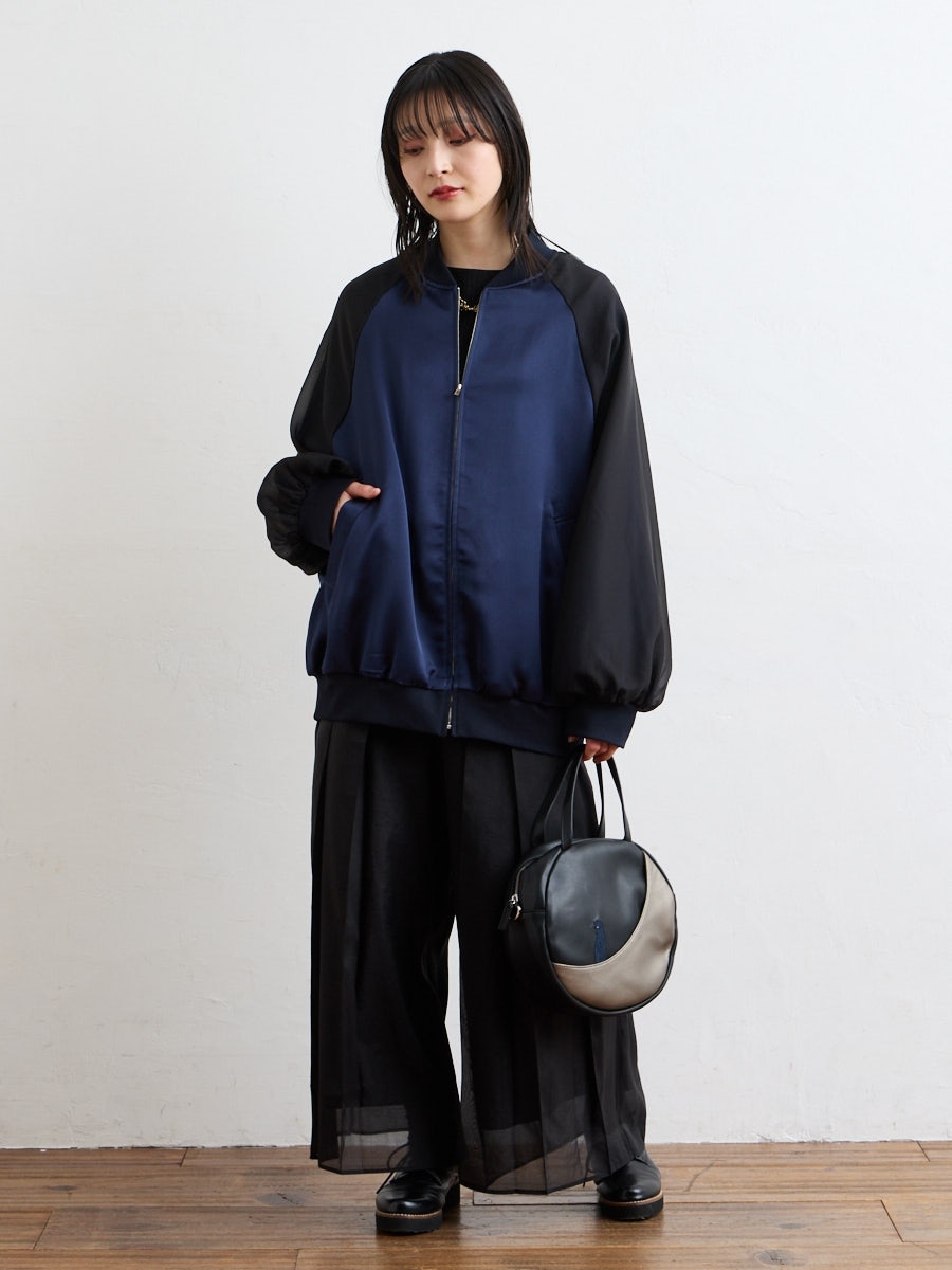 夜空猫 刺繍ビッグブルゾン(FREE ベージュ): ふりふ ｜ミマツグループ