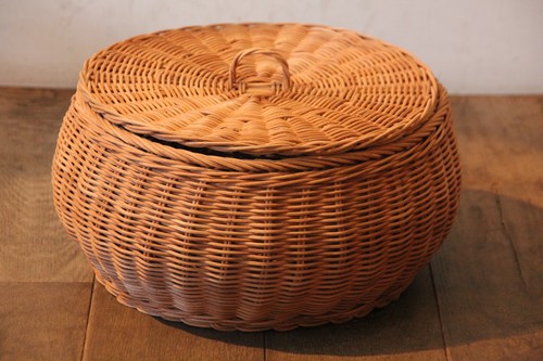 かご・バスケット・雑貨 - menui | 籐 丸ダルマ蓋つき