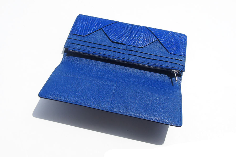 ジャンルソー｜JEAN ROUSSEAU｜リザード長財布｜ブルー - 鳩目堂 本店
