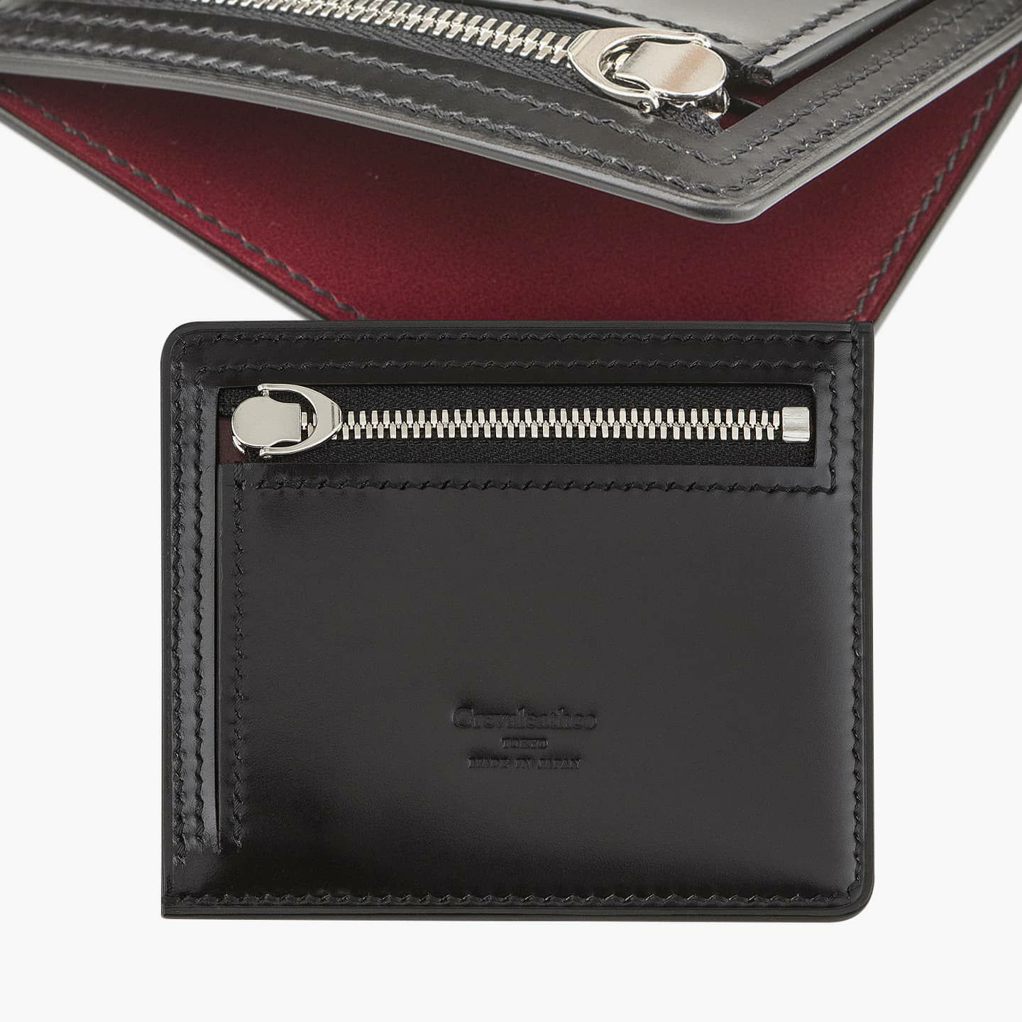 アニリン染めコードバン コンパクトマルチウォレット | 大人のバッグ