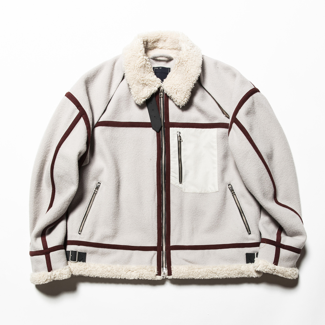 Retro Fleece Melton B3 G.White | meanswhile
