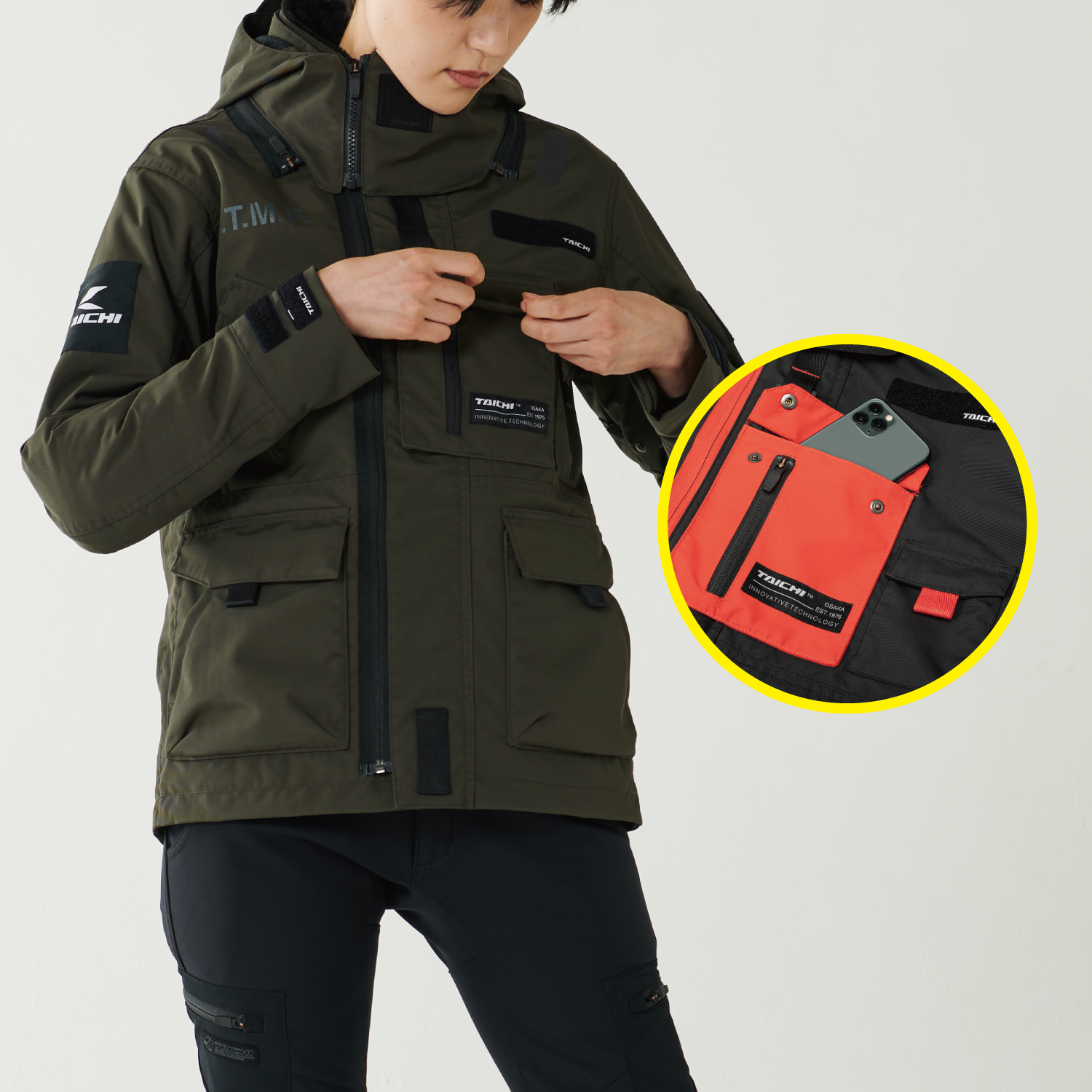 MONSTER ALL SEASON PARKA BLACK/ORANGE RSJ726 – RS-TAICHI USA