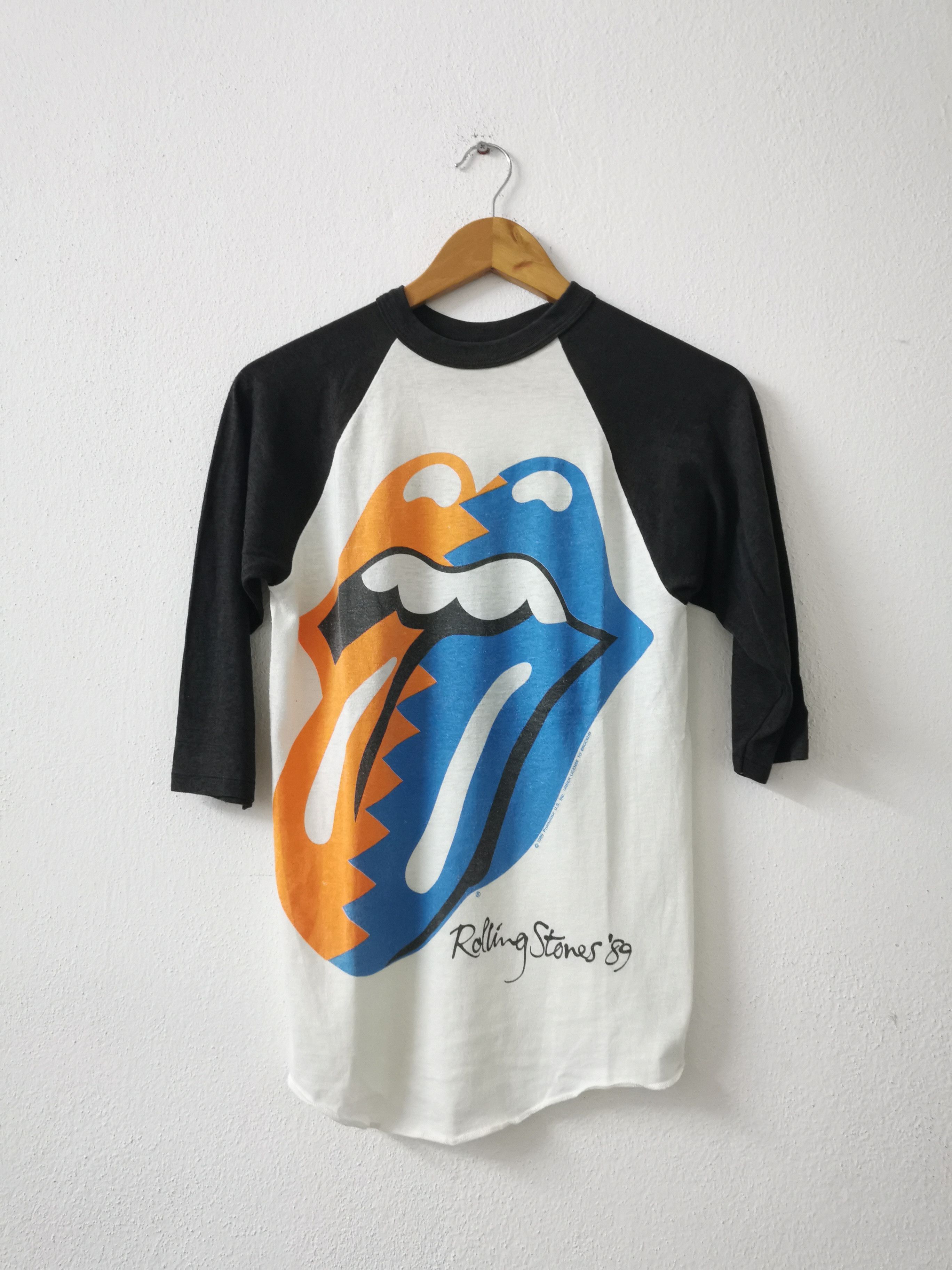 Band Tees × Japanese Brand Masux Rolling stones popcorn raglan