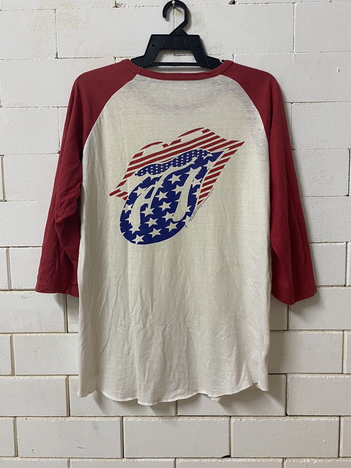 Band Tees × Japanese Brand Masux Rolling stones popcorn raglan