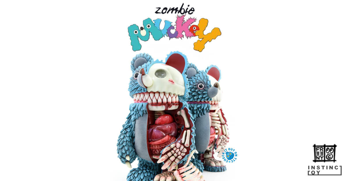 Jason Freeny x INSTINCTOY Anatomical Muckey Zombie G.I.D 6th