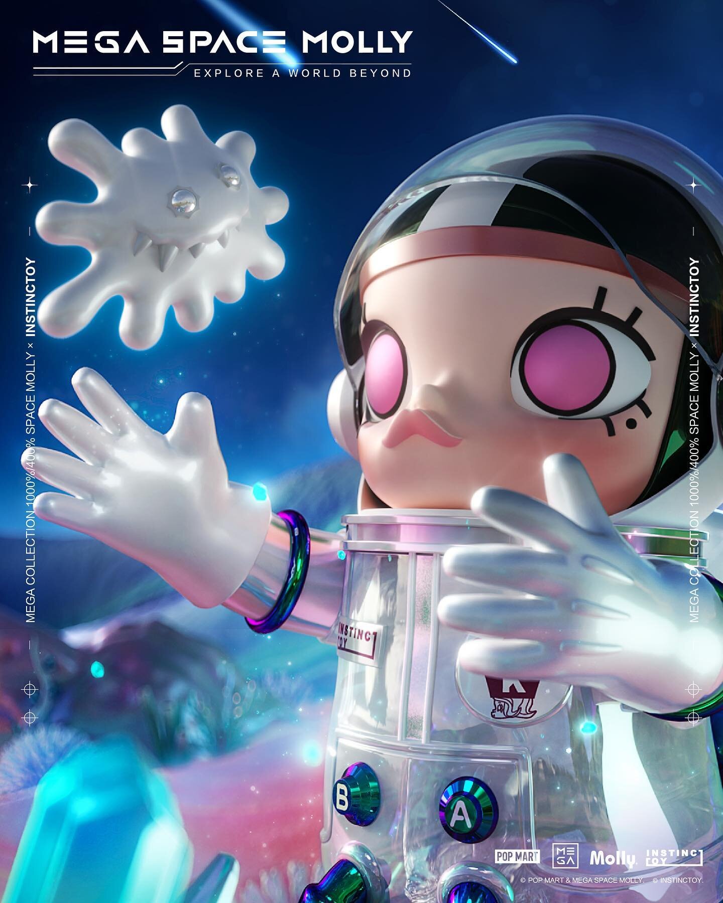 INSTINCTOY x POP MART x Kenny Wong's MEGA SPACE MOLLY - The Toy