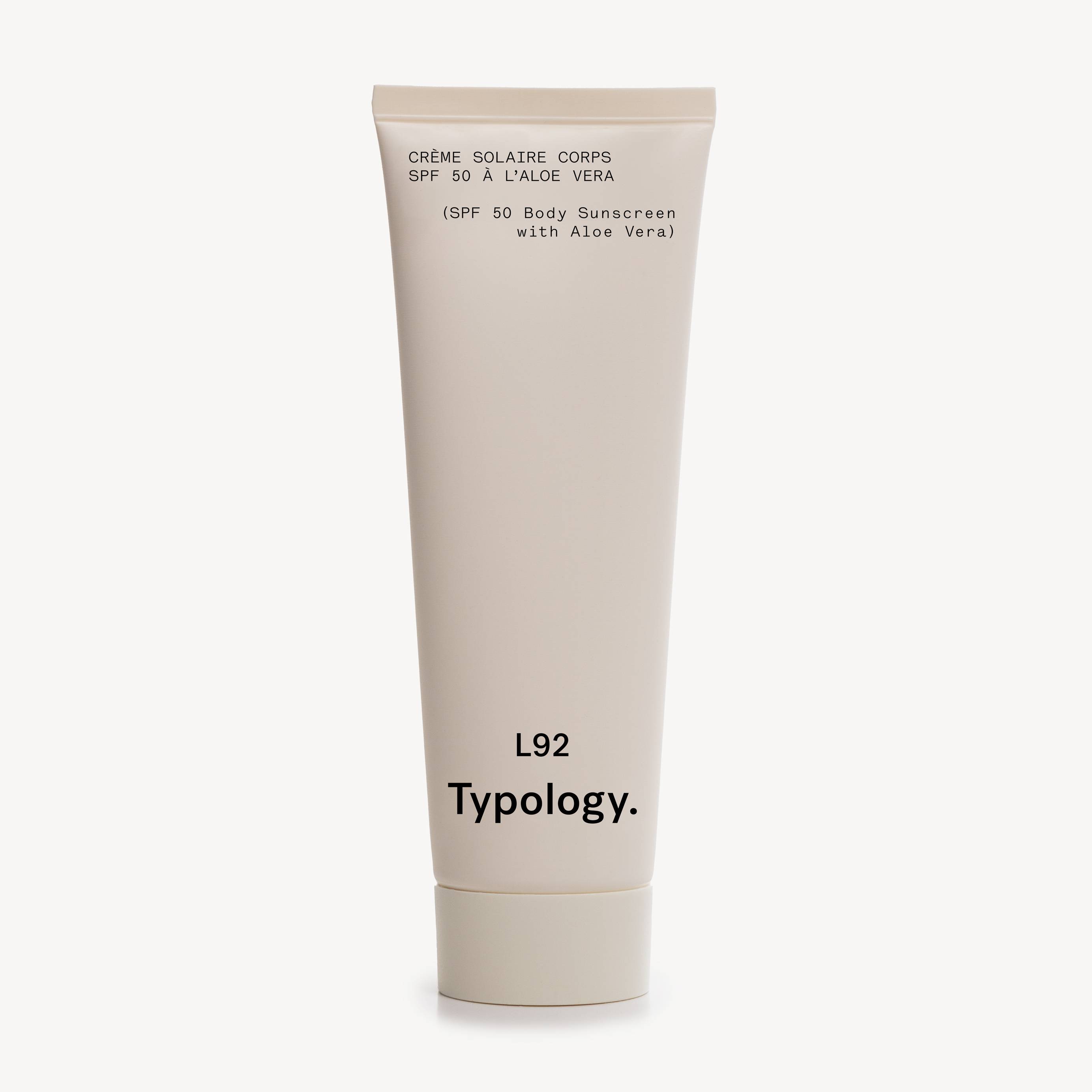 Crème solaire corps SPF 50 à l'aloe vera — Typology