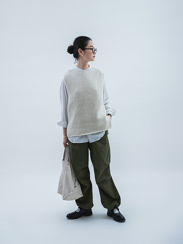 大人の秋スタイルの基本。かぐれが提案する、ペルーニットおすすめ