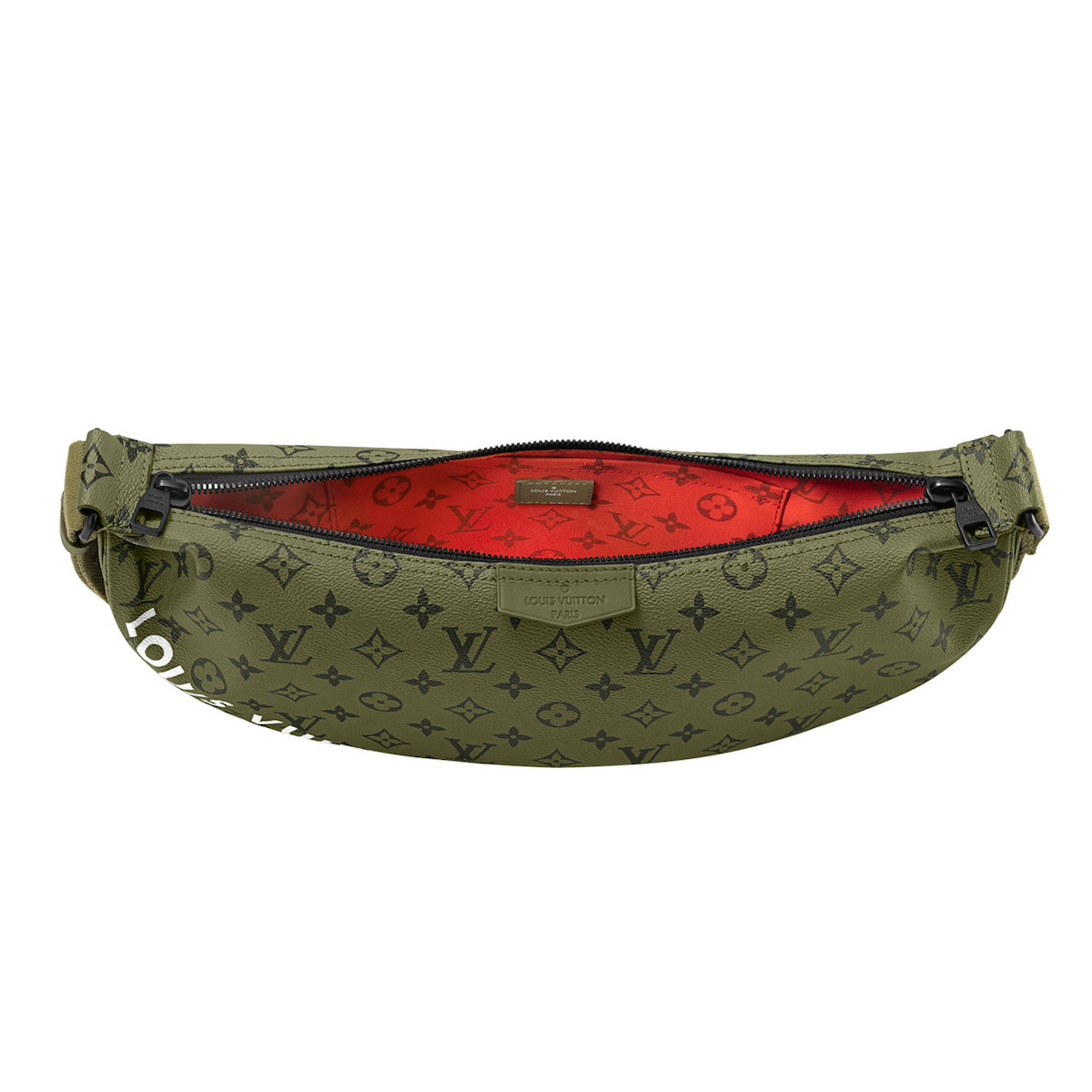 ルイ・ヴィトン」からグリーンの新作モノグラムバッグ 半月型のクロス