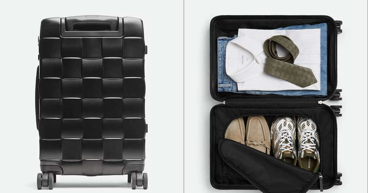 ボッテガ・ヴェネタ」からポリカーポネート素材の軽量で耐久性に優れた