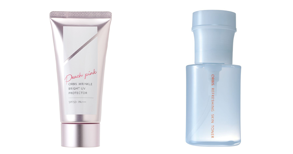 オルビス」が日焼け止め“リンクルブライト”の限定ピーチピンクを発売