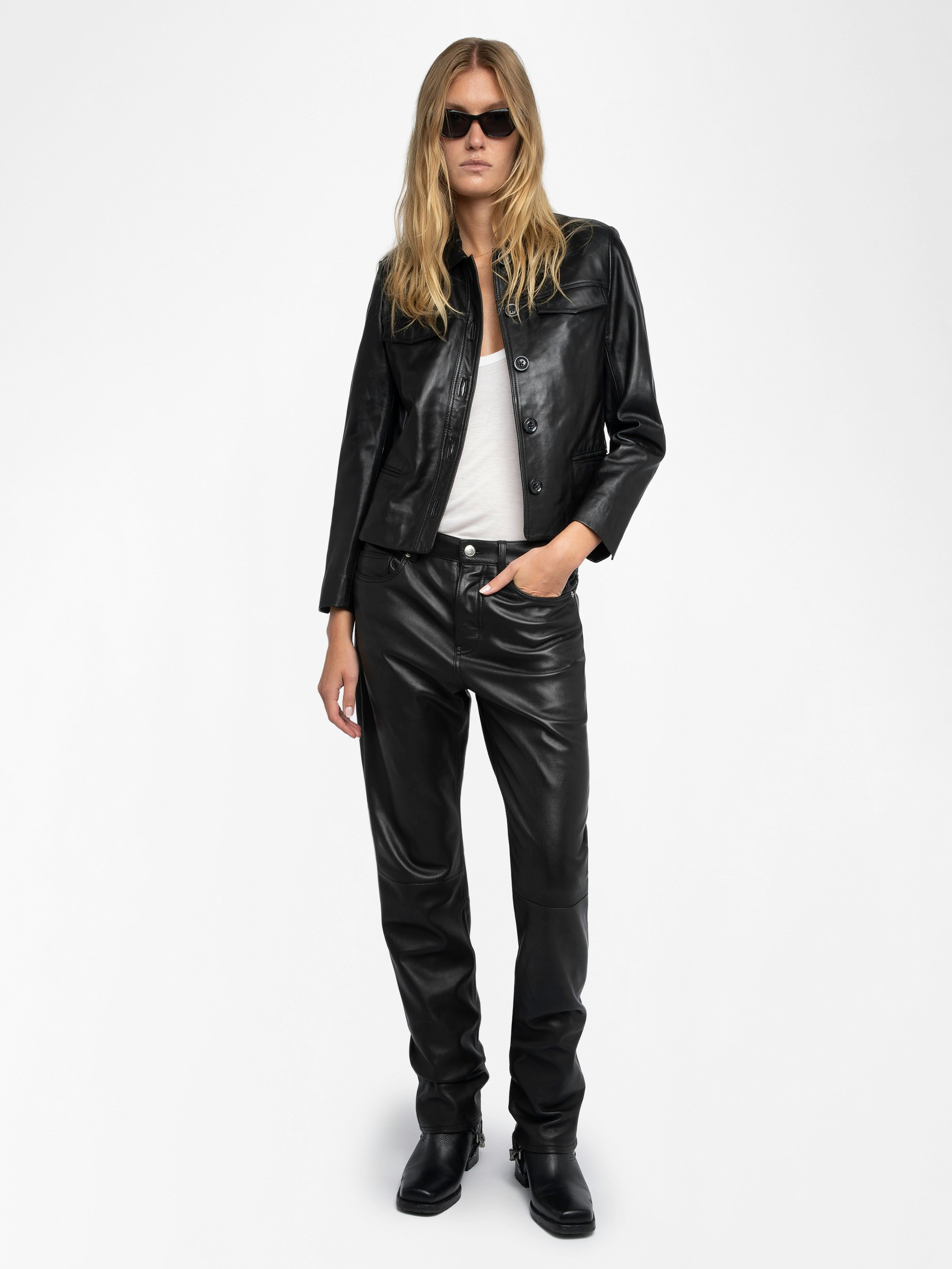 Lessa Cropped Suede Jacket | Zadig&Voltaire | Zadig&Voltaire