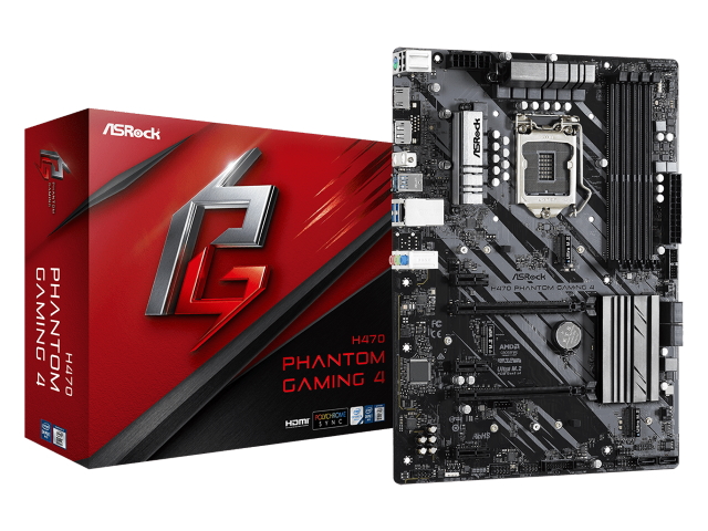 ASRock H470 Phantom Gaming 4 インテル 400シリーズ LGA1200対応