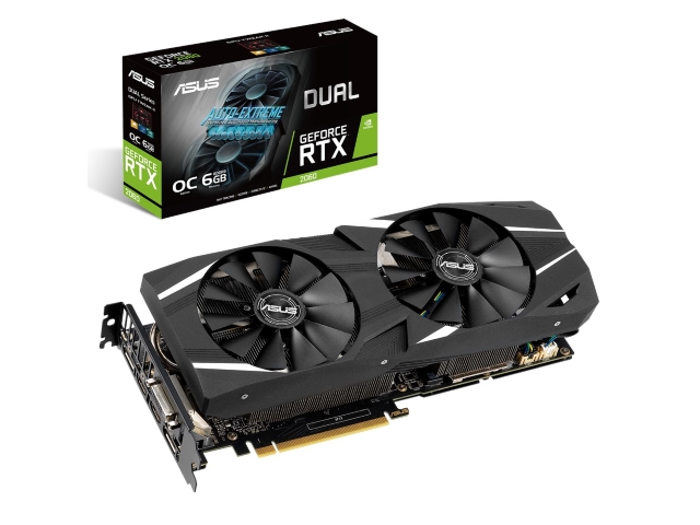ASUS DUAL-RTX2060-O6G ASUS DUAL シリーズ GEFORCE RTX 2060 6GB 192