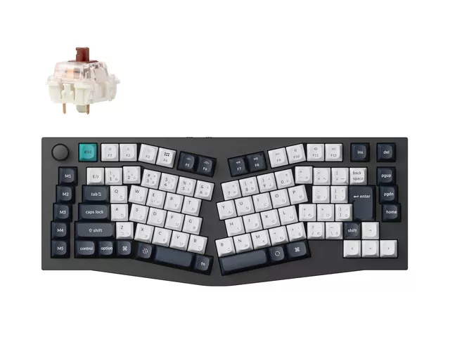 Keychron K15 Max(Aliceレイアウト) QMK ワイヤレス カスタム