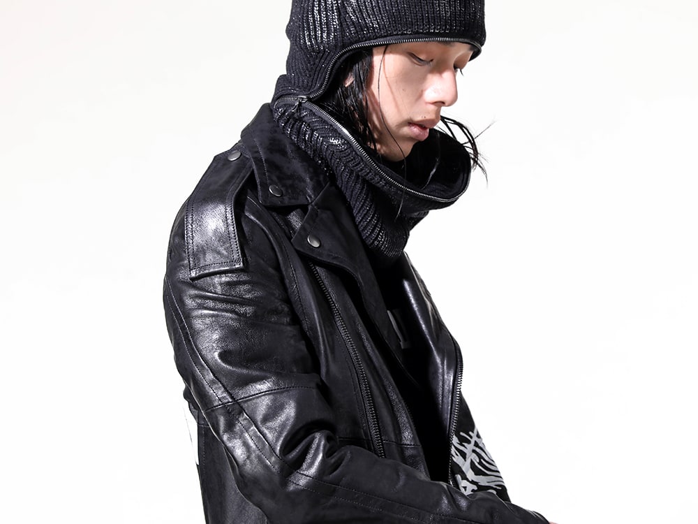 JULIUS 2025PS レザーライダースジャケット 春スタイリング -FASCINATE