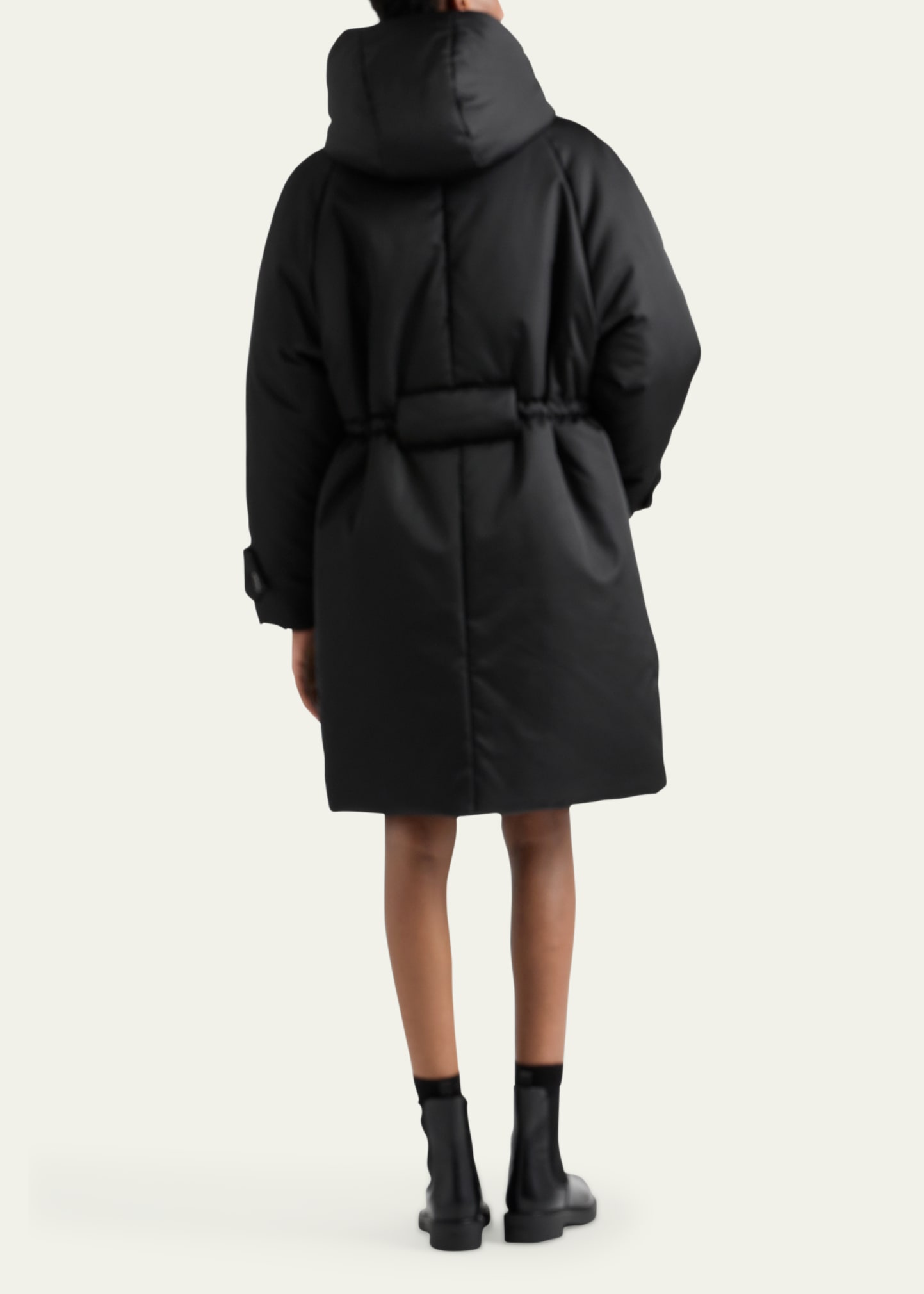 Prada Re-Nylon Hooded Down Coat - Bergdorf Goodman