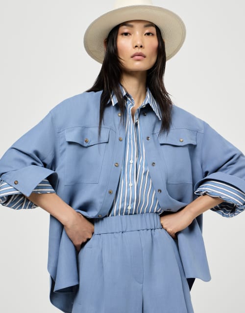 レディース シルク＆コットンシャツ | Brunello Cucinelli