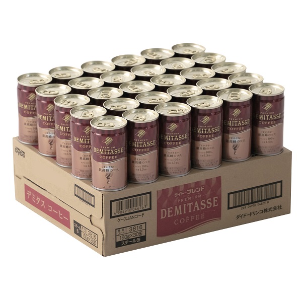 ダイドーブレンド デミタスコーヒー 1ケース(150g×30本) | SUNDAY
