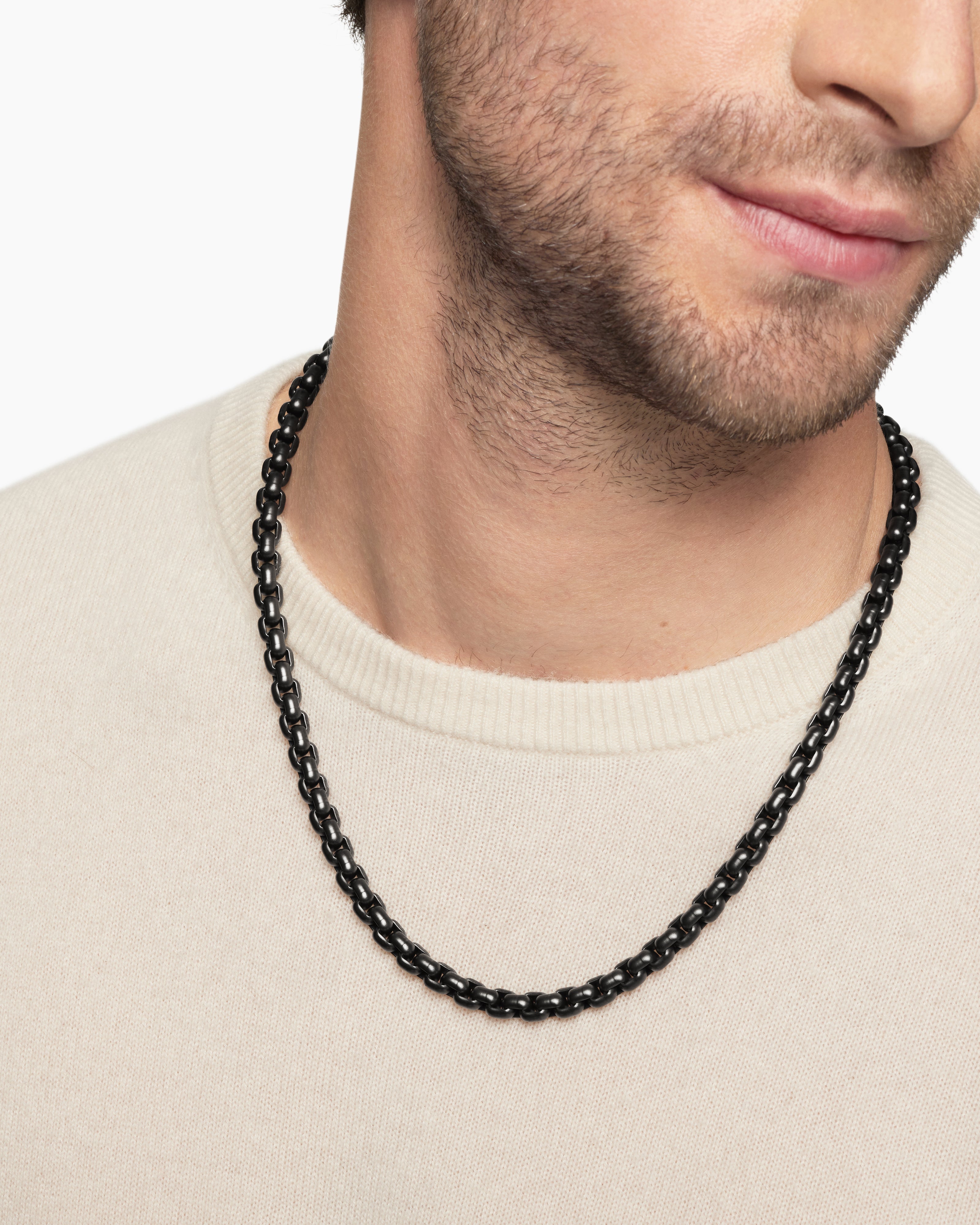 Men's Stainless Steel Box Chain | David Yurman