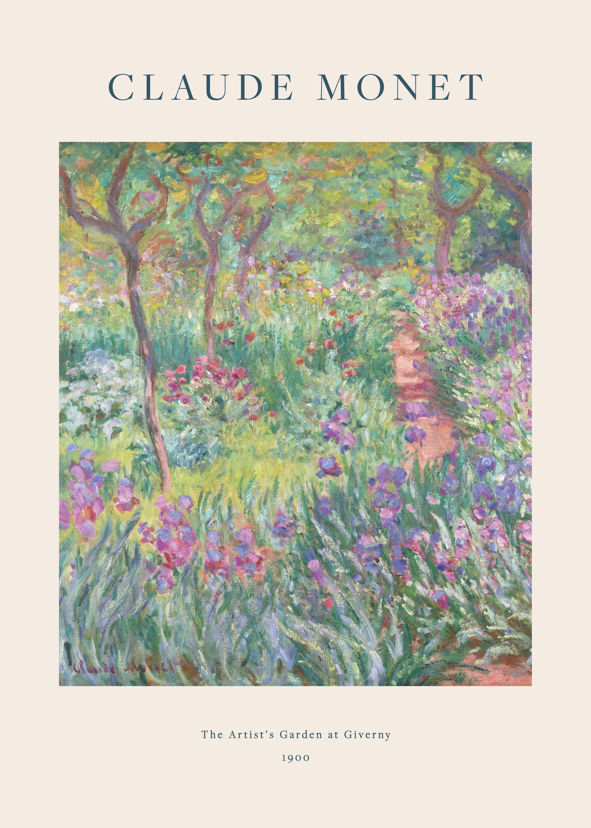 Monet - The Artist's Garden at Vétheuil Print | Poster
