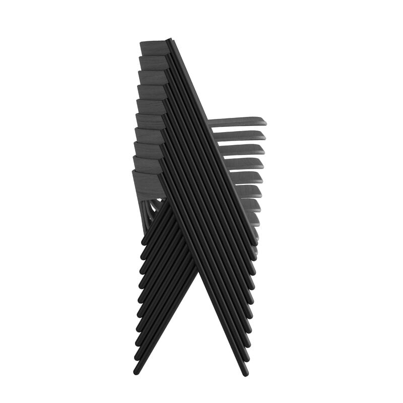 Viccarbe Quadra chair, black - black oak | Finnish Design Shop