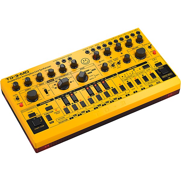 Behringer TD-3-MO-AM Analog Bass Line Synthesizer - Yellow