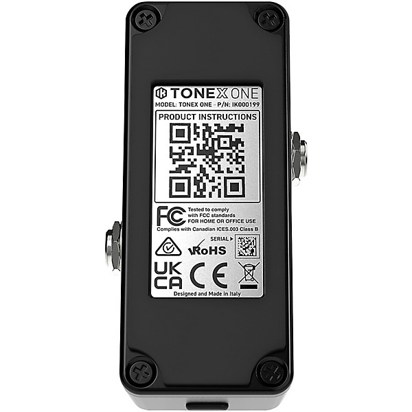 IK Multimedia TONEX ONE Modeling Amp & Distortion Pedal - Black